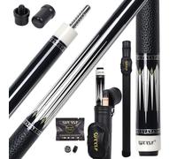 CUEELF 2-Piece Professional Pool Cue Set 58" Low Deflection Shaft Pool Cue with 3/8x8 Joint 12.5mm Tip Pool Stick Featuring Premium Leather Grip for Enhanced Control & Accuracy in Billiards