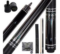 CUEELF 58” 2-Piece Pool Cue Stick-Hardwood Maple Pool Cue Billiard Table Stick 13mm Tip