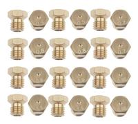 CUEMOON 12 Pcs Universal Gas Nozzles, Methane Gas Nozzles, 2x0.5-0.7-0.8-0.95-1.1mm, LPG Gas Hob Conversion Kit, Propane Heat Injector Conversion Kit,