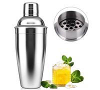 CUEMOON Bar Cocktail Shaker, 250 ml Martini Shaker Drink Mixer with Built-in Strainer for Bartending, Stainless Steel Bartender Shaker for Mixed Drinks Margarita Alcohol Liqueur Barware Tools