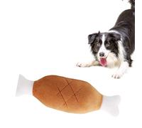 CUEMOON Plush Chicken Leg Toy for Dogs and Cats, Safe Chew Toy, Interaction and Training for Dogs and Cats
