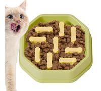 Cuenco para Perros De Alimentación Lenta - 20 x 20 x 4.5 cm | para Mascotas Antiasfixia, Diseñado para Ralentizar La Alimentación | Adecuado para Perros, Cachorros Y Gatos De Razas Pequeñas,