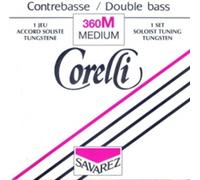 CUERDAS CONTRABAJO - Salvarez (Corelli 360/M) (Juego Completo/Tungsteno/Solista) Medium Bass 4/4