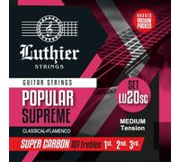 CUERDAS GUITARRA CLASICA - Luthier (LU/20SC) Super Carbon Popular Supreme 20 (Juego Completo)