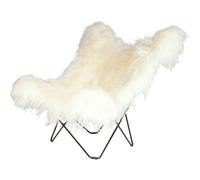 Cuero - Iceland Mariposa BF Chair, Wild White/Black - Wild White