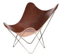 Cuero - Pampa Mariposa BF Chair, Chocolate/Chrome - Chocolate