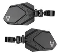 CUERO PRO Black 1.875" - Side Mirrors for UTV Set - UTV Mirror Set Includes 2 Mirrors - Compatible with Bar Size of 1.875" - RZR Rear View Mirror Built to Go Off-Road