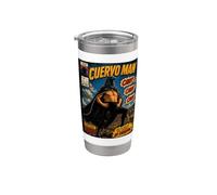 Cuervo Man Retro Comic Legend Stainless Steel Insulated Tumbler