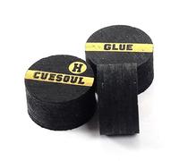 CUESOUL 10mm Snooker Pool Cue Tips, Premium Pigskin Leather, 6 Layers Laminated Design, Glue-on Tips for Snooker Pool Cue Stick, Professional Hardness Moisture Proof Cue Snooker Accessories(CSPCT007