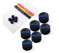 CUESOUL 10mm Snooker Pool Cue Tips, Premium Pigskin Leather, 6 Layers Laminated Design, Glue-on Tips for Snooker Pool Cue Stick, Professional Hardness Moisture Proof Cue Snooker Accessories(CSPCT001