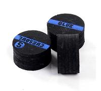 CUESOUL 10mm Snooker Pool Cue Tips, Premium Pigskin Leather, 6 Layers Laminated Design, Glue-on Tips for Snooker Pool Cue Stick, Professional Hardness Moisture Proof Cue Snooker Accessories(CSPCT005