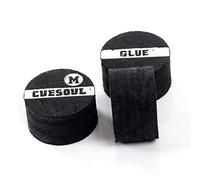 CUESOUL 10mm Snooker Pool Cue Tips, Premium Pigskin Leather, 6 Layers Laminated Design, Glue-on Tips for Snooker Pool Cue Stick, Professional Hardness Moisture Proof Cue Snooker Accessories(CSPCT006