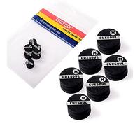 CUESOUL 10mm Snooker Pool Cue Tips, Premium Pigskin Leather, 6 Layers Laminated Design, Glue-on Tips for Snooker Pool Cue Stick, Professional Hardness Moisture Proof Cue Snooker Accessories(CSPCT002