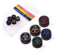 CUESOUL 14mm Pool Cue Tips,Premium Pigskin Leather,9 Layers Laminated Design, Glue-on Tips for English Pool Cue Stick Billiards, Professional Hardness Moisture Proof Cue Billiards Accessories(CSPCT022