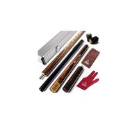 CUESOUL 57 Handcraft 3/4 Jointed Snooker Cue with Mini Butt End Extension Packed in Aluminium Cue Case (D303)