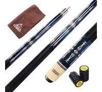 CUESOUL 58 Inch Pool Cue with 13mm Cue Tips with Cleaning Towel & Joint Protector (CSPC019)