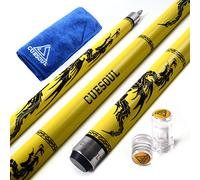 CUESOUL SOOCOO Series 58" 19oz 12.75mm Tip Maple Pool Cue Stick Set with Joint/Shaft Protector and Cue Towel(CSSC-U107)