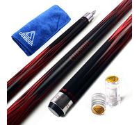 CUESOUL SOOCOO Series 58" 19oz 12.75mm Tip Maple Pool Cue Stick Set with Joint/Shaft Protector and Cue Towel(CSSC-U105)