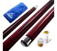CUESOUL SOOCOO Series 58" 19oz 12.75mm Tip Maple Pool Cue Stick Set with Joint/Shaft Protector and Cue Towel(CSSC-U109)