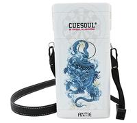 CUESOUL ANTIE Hard Dart Case,Holds 6 Steel Tip Darts/Soft Tip Darts & Extra Accessories,with Four Mythological Symbols Design,Durable Use