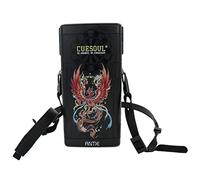 CUESOUL ANTIE Hard Dart Case,Holds 6 Steel Tip Darts/Soft Tip Darts & Extra Accessories,with Four Mythological Symbols Design,Durable Use