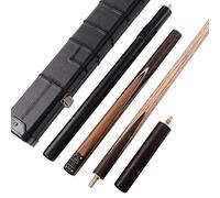 CUESOUL Classic Handmade 57 Inches 18oz Rosewood 3/4 Jointed Snooker Billiard Pool Cue, Rosewood Butts & Aluminum Telescope Extension, Leathertte Protective Case, 9.5mm Tip Snooker Cue Set(CSSC011)