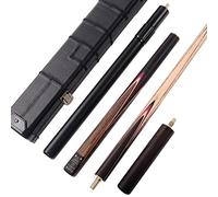 CUESOUL Classic Handmade 57 Rosewood 3/4 Piece Snooker Cue with Black Cue Case and Aluminum Telescope Extension CSSC012