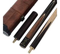 CUESOUL Classic Handmade 57 inches 18oz Rosewood 3/4 Jointed Snooker Billiard Pool Cue with Case, rosewood Butts and leathertte Protective Cue Case-9.5mm Tip Snooker Cue Set(CSSC008)