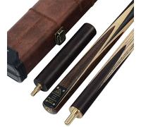 CUESOUL Classic Handmade 57" Rosewood 3/4 Piece Snooker Cue with Cue Case and Extension (CSSC009)