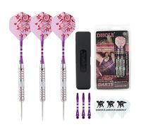 CUESOUL DHOLE Steel Tip Darts Set 23 Grams With 3 Steel Tip Barrels, 6 Durable Aluminum Shafts, 6 Dart Flights Dart Case（DHOL-F1206）