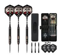 CUESOUL Dragon Series Steel Tip Darts Set 23 Grams Brass Barrels Durable Aluminum Shafts Great Grip Accuracy Good solid Accurate Darts Case Portable (JL-SL-J2104)