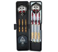 CUESOUL Dragon Series Steel Tip Darts Set 23 Grams Brass Barrels Durable Aluminum Shafts Great Grip Accuracy Good solid Accurate Darts Case Portable (JL-SL-J2106)
