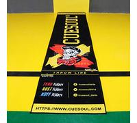 CUESOUL Heavy Duty Darts Mat Includes Both Official Soft & Steel Tip Throwline Skull in Hat