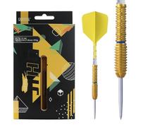 CUESOUL JIHO S3 23g Steel Tip 90% Tungsten Dart Set with Titanium Coated and Unifying ROST T19 Flight