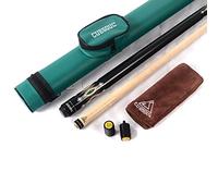 CUESOUL Premium Pool Cue 58 Inch 19oz Pool Cue Stick Billiards Set with 13mm Tip Canadian Maple Shaft Leather Wrap Case (CSBK007+CASE)