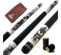 CUESOUL ROCKIN Series 58" 21oz Maple Pool Cue Stick Set with Joint Protector/Shaft Protector and Cue Towel