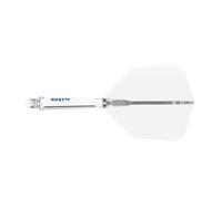 CUESOUL ROST 77 Integrated Dart Shaft and Flight,Big Wing Shape,Set of 3(clear color series)