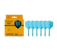 CUESOUL ROST AK5 Integrated Dart Shaft and Flights with modern pattern design and difference size,set of 6 pcs