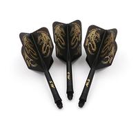 CUESOUL ROST Integrated Dart Shaft and Flights,big wing shape,Set of 3 pcs Dragon Pattern(CSAK-5JL1)