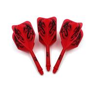 CUESOUL ROST Integrated Dart Shaft and Flights,big wing shape,Set of 3 pcs Dragon Pattern(CSAK-5JL4)