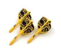 CUESOUL ROST Integrated Dart Shaft and Flights,big wing shape,Set of 3 pcs Skull Pattern(CSAK-5KL9-S)