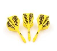 CUESOUL ROST Integrated Dartpfeile Schäfte Shafts and Darts Flights Standard Shape,Set of 3 pcs Unique Designed Pattern(CSAK-57XFY)
