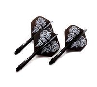 CUESOUL ROST Integrated Dartpfeile Schäfte Shafts and Darts Flights Standard Shape,Set of 3 pcs Unique Designed Pattern（CSAK-51XFY）