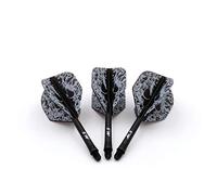 CUESOUL ROST Integrated Dartpfeile Schäfte Shafts and Darts Flights Standard Shape,Set of 3 pcs Unique Designed Pattern(CSAK-51XMN)