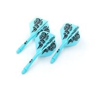 CUESOUL ROST Integrated Dartpfeile Schäfte Shafts and Darts Flights Standard Shape,Set of 3 pcs Unique Designed Pattern(CSAK-55XFY)