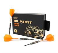 CUESOUL TIRE 20g Steel Tip 90% Tungsten Dart Set with Oil Paint Finished and Unifying ROST T19 Flight