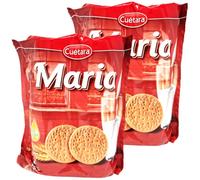 Cuetara Galletas Maria biscuits 800g (2 x 400g) - Spanish maria biscuits, snack for tea and coffee