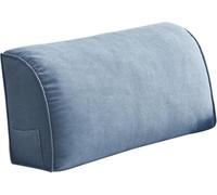 CUEYU Extra Thick Sofa Back Cushion Wedge Pillow for Couch&Bed, Couch Back Cushion Decorative Throw Pillows, Lumbar Neck Back Support Pillows Headboard Cushions Pillows Comfort（Blue27.5x17.7x7.8）