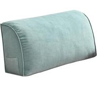 CUEYU Extra Thick Sofa Back Cushion Wedge Pillow for Couch&Bed, Couch Back Cushion Decorative Throw Pillows, Lumbar Neck Back Support Pillows Headboard Cushions Pillows Comfort（Green,31.5x17.7x7.8）