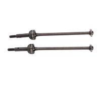 Cufaee 2Pcs Metal CVD Universal Joint Drive Shaft, Universal Joint Drive Shaft, Front Rear Axle Drive Shaft CVD Set for LC Racing 1 14 Remote Control Car